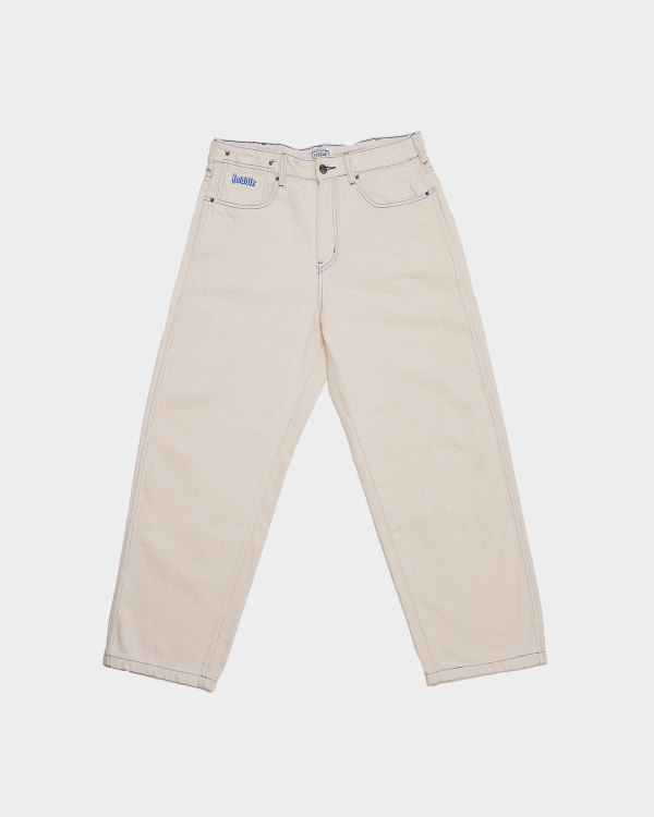 Hoddle 16oz Denim Ranger Jean White/Blue Stitch