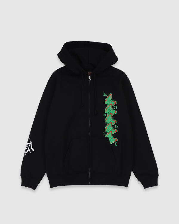 Hoddle Butterfly Zip Hood Black