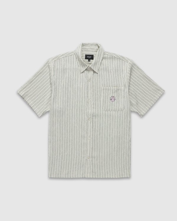 Huf Apollo Striped SS Shirt Natural