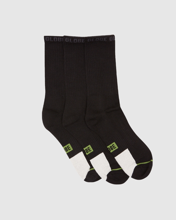 Globe Low Impact Crew Sock 3 Pack