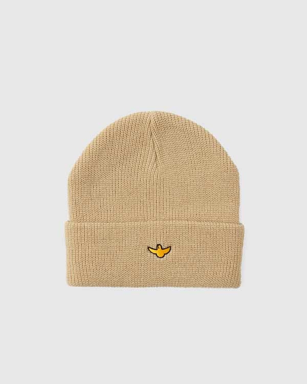 Krooked OG Bird Cuff Beanie Cream
