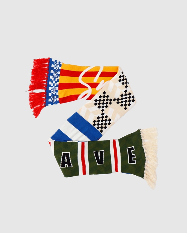 Smile and Wave Football Scarf Multi