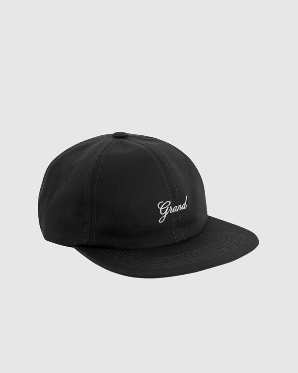 Grand Script Strapback Black