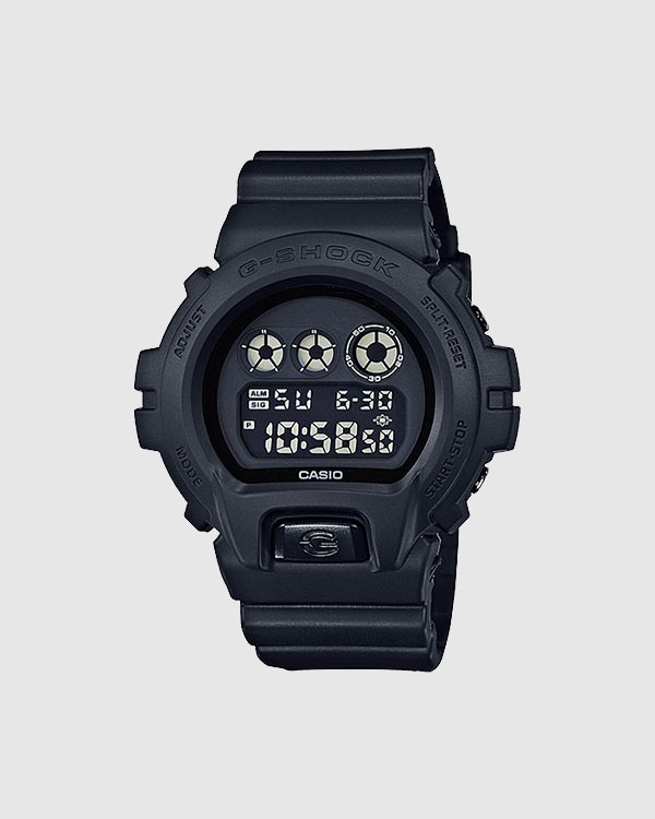 Casio G Shock Dig Black Out Rubber Strap DW6900BB-1D