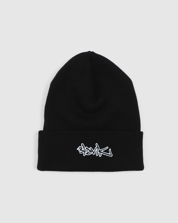 Blank Roller Beanie Black