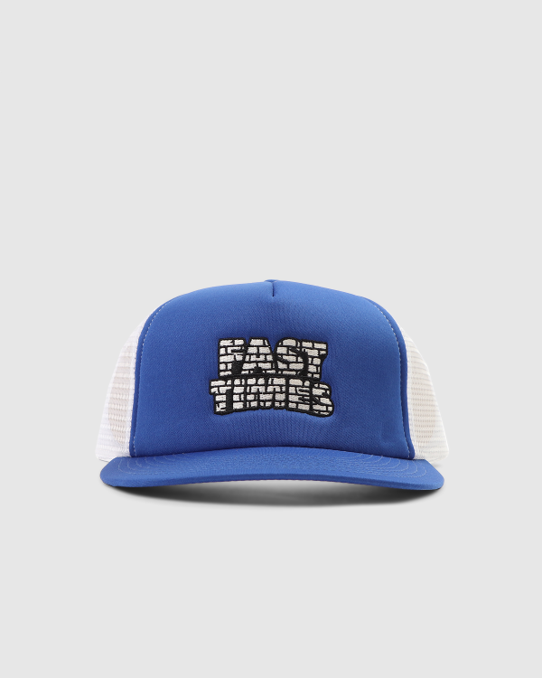 Fast Times Brickstack Mesh Snapback Cobalt/White