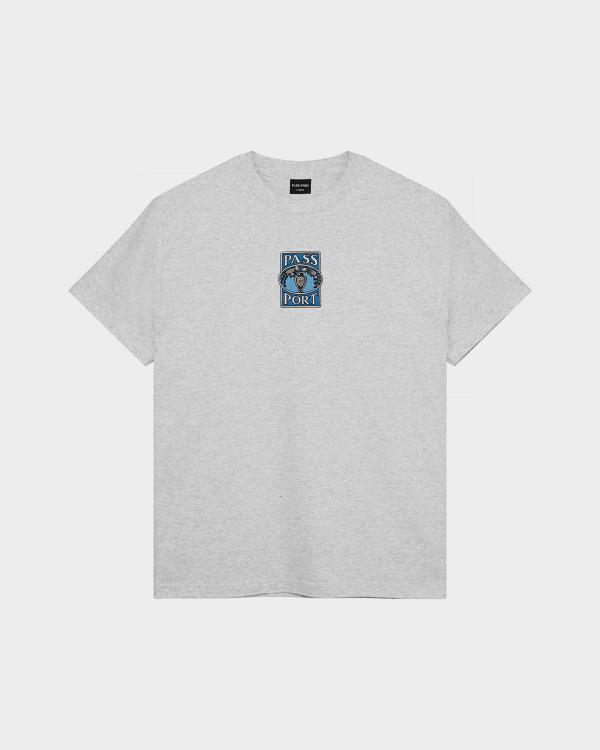 Passport Vase Embroidery T-Shirt Ash Heather