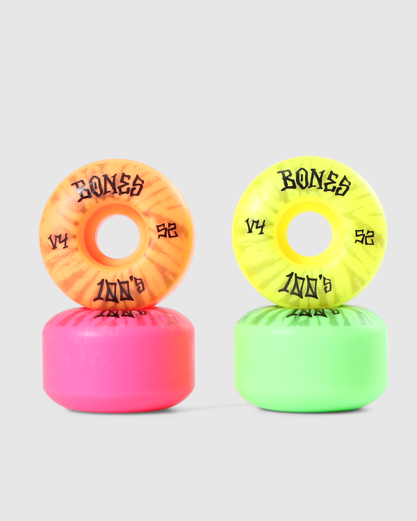 Bones OG 100s V4 Wide Party Pack Wheels Multi