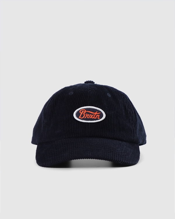 Brixton Parsons LP 6 Panel Washed Navy/Caution Orange