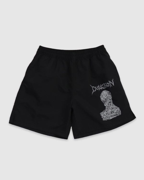 Dungeon Guts Nylon Shorts Black