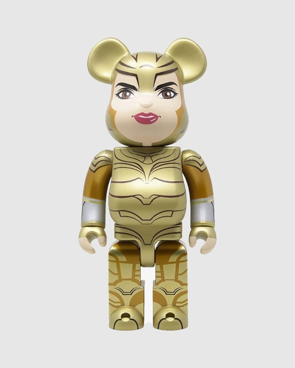 Medicom Toy Be@rbrick BB Wonder Woman Gold Armour 400% Collectible Figurine Multi