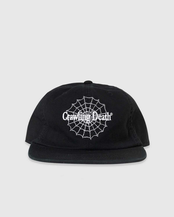 Crawling Death Web Logo Embroidered Strapback Black