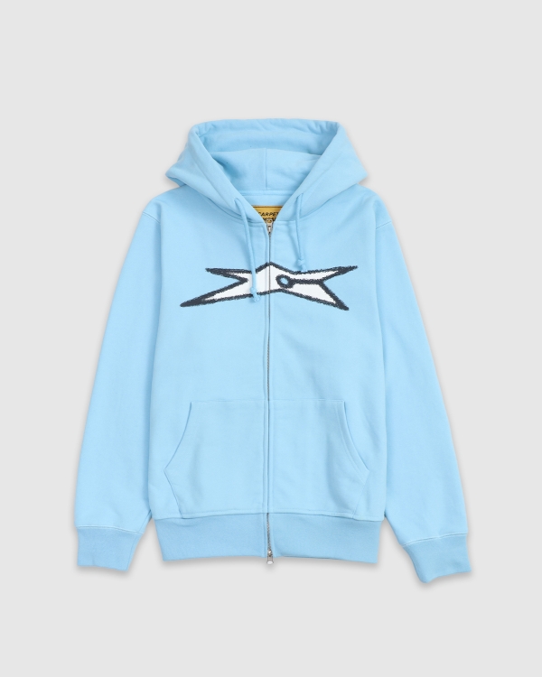 Carpet Bizarro Zip Hoodie Ice Blue