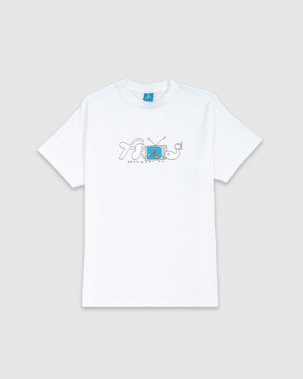 Frog Skateboards Television T-Shirt White