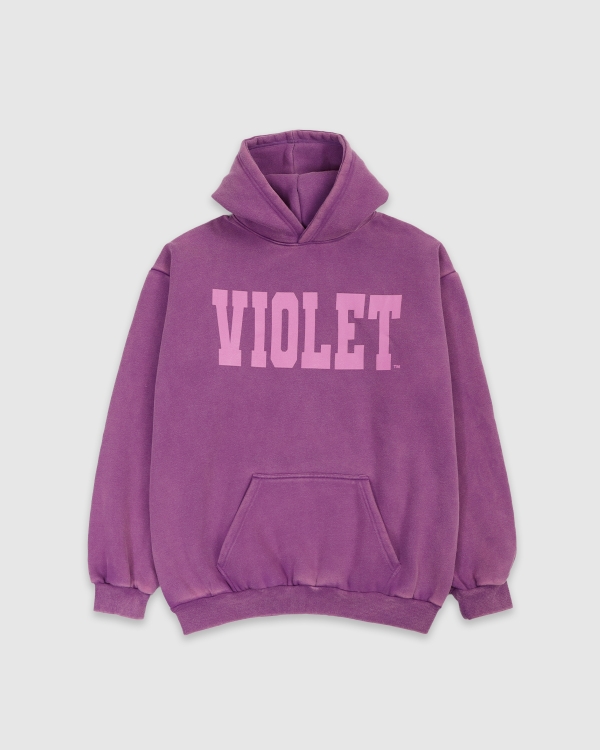 Violet x David Enth Logo PO Hood Purple