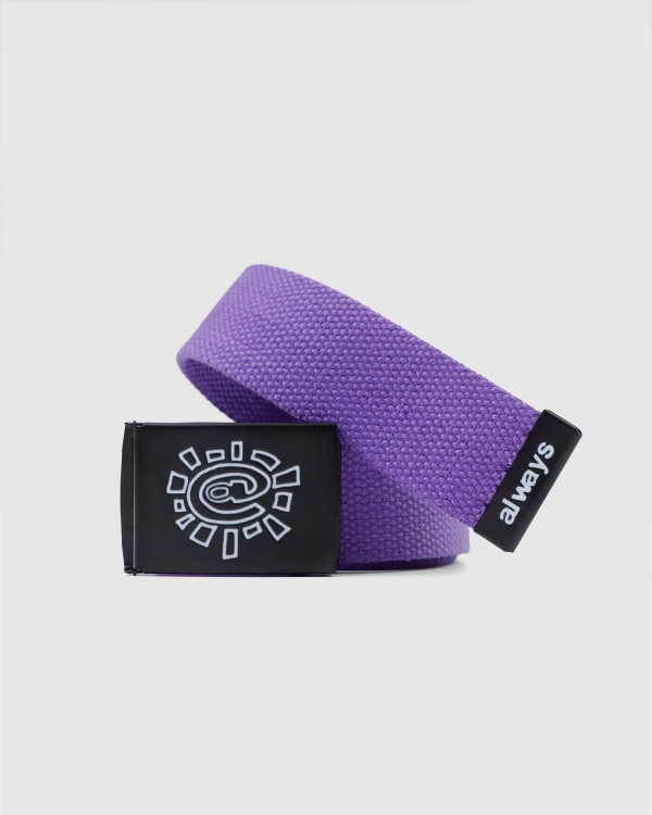 Always Embossed @ Sun Canvas Belt Purple
