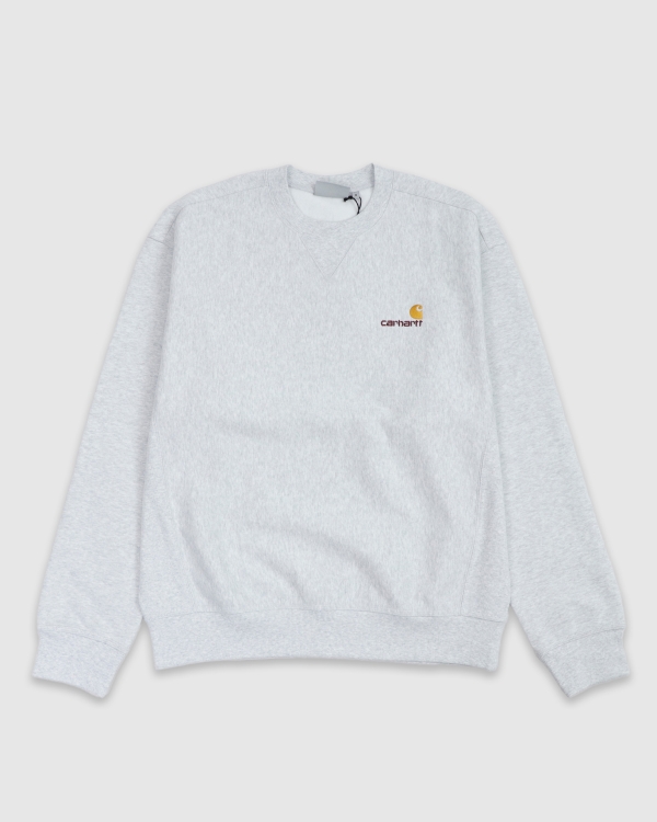 Carhartt WIP American Script Crew Ash Heather