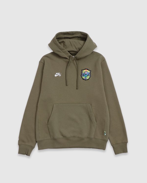 Nike Federation Agnostic Fleece PO Hood Medium Olive/White