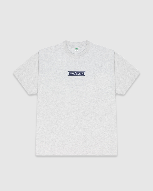 Ichpig Strike Logo T-Shirt White Marle/Navy
