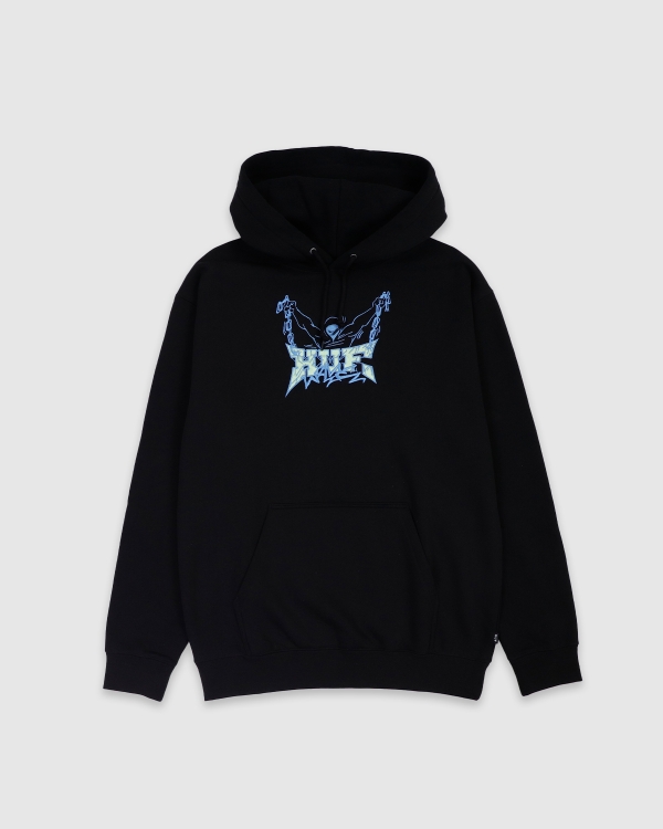 Huf Zine PO Hood Black