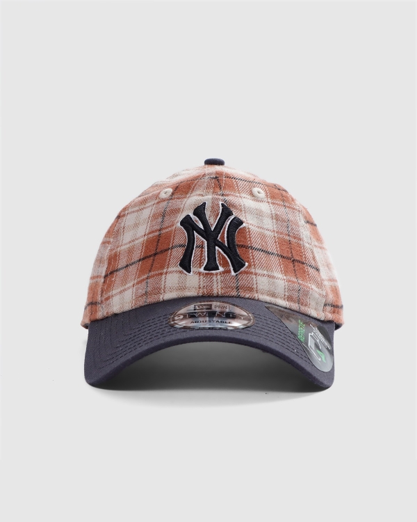 New Era 920CS New York Yankees Plaid 2Tone Collection Strapback Brown/Black