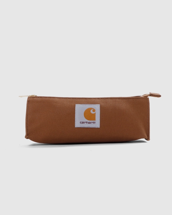 Carhartt WIP Canvas Pencil Case Hamilton Brown