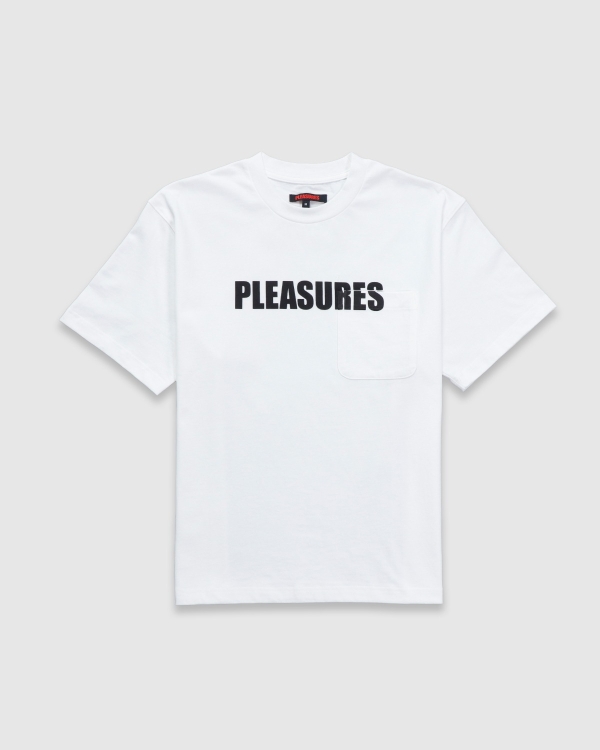 Pleasures Now Impact Pocket Heavyweight T-Shirt White