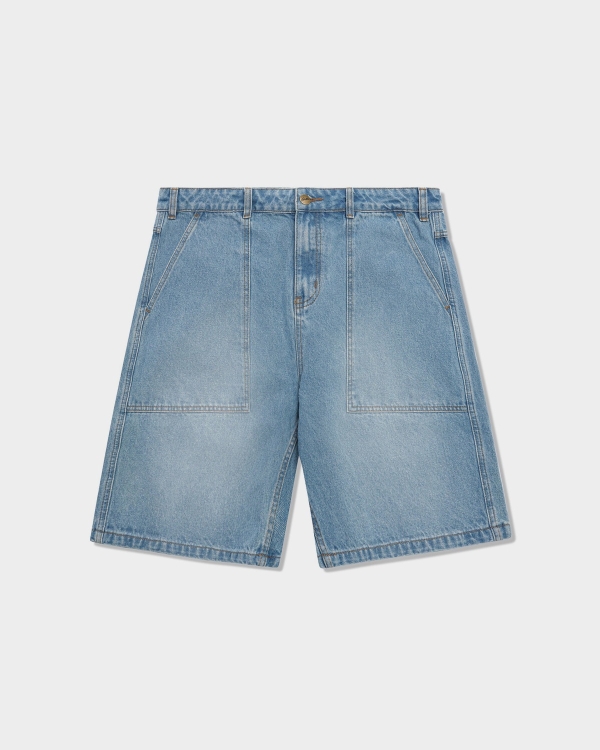 Butter Goods Patch Pocket Denim Shorts Faded Blue