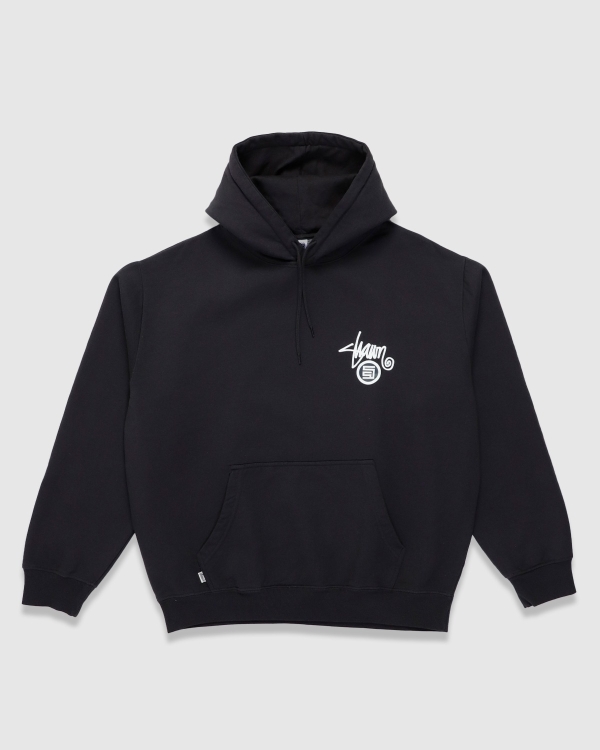S Double Shawn Dot PO Hood Washed Black