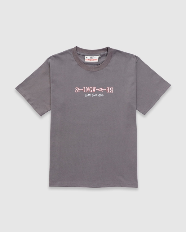 Stingwater Death Logo T-Shirt Metal Grey
