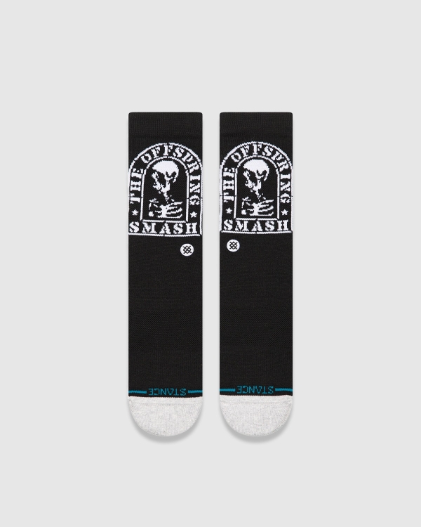 Stance Smashed Crew Sock Black