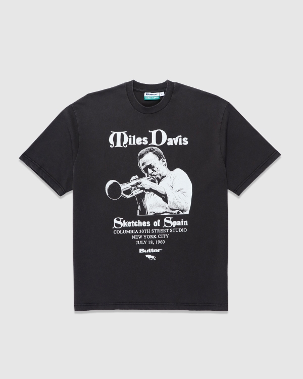 Butter Goods x Miles Davis Sketches Of Spain T-Shirt Washed Black