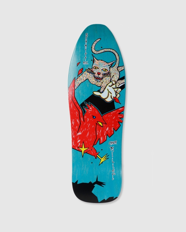 Schmitt Stix Chris Miller Cat Bird Reissue Deck Turquoise Stain