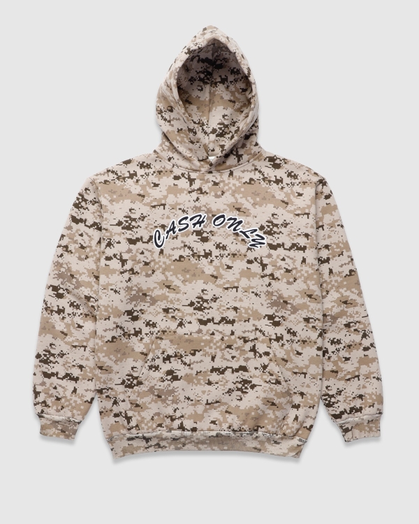 Cash Only Logo PO Hood Camo