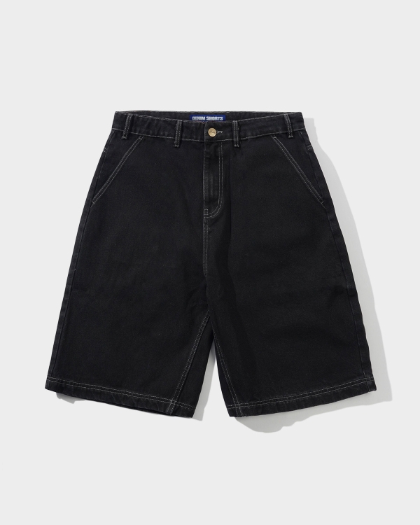 Butter Goods Scribble Denim Shorts Washed Black