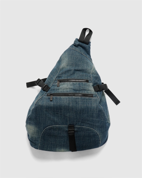 Yardsale Denim Sling Backpack Blue
