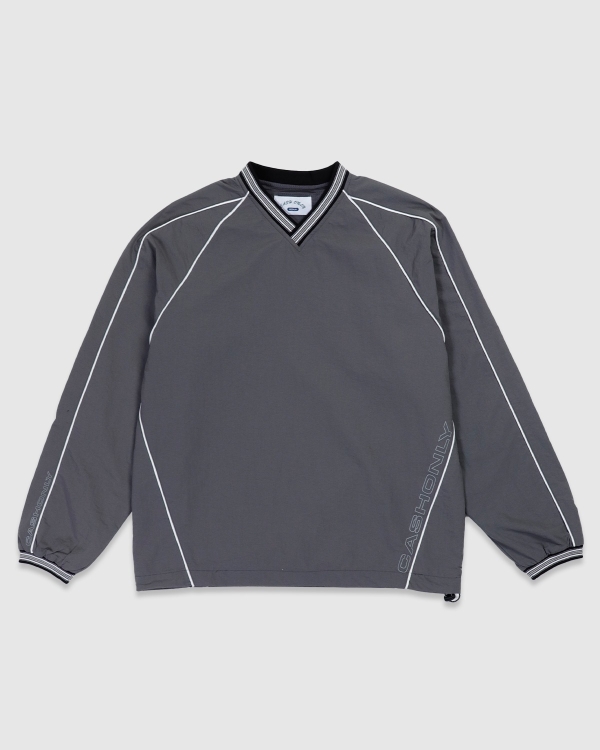 Cash Only Point Nylon Crew Grey