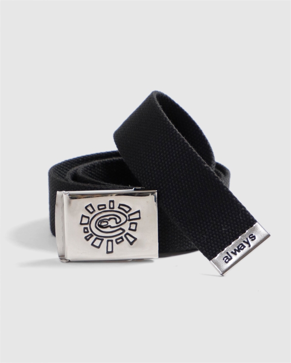 Always Canvas Belt Black/Silver