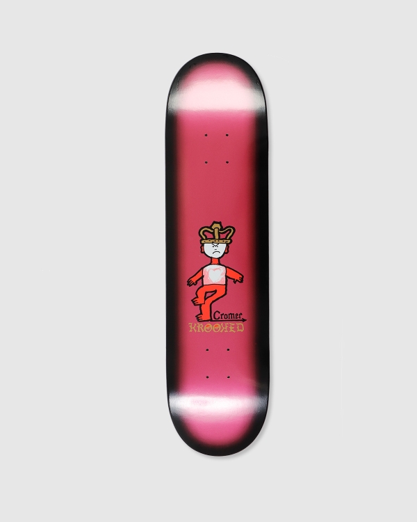 Krooked Brad Cromer Mad King Deck Maroon