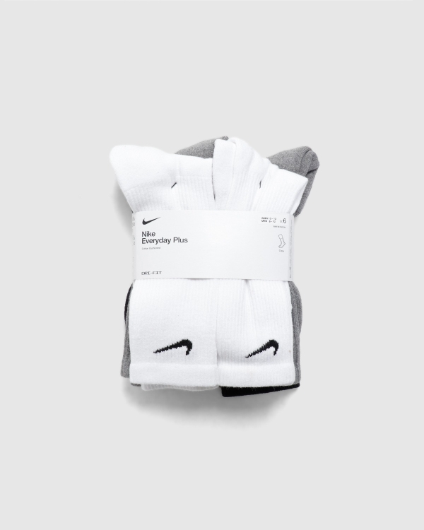 Nike Everyday Plus Cushion 6Pk Crew Socks White/Grey/Black