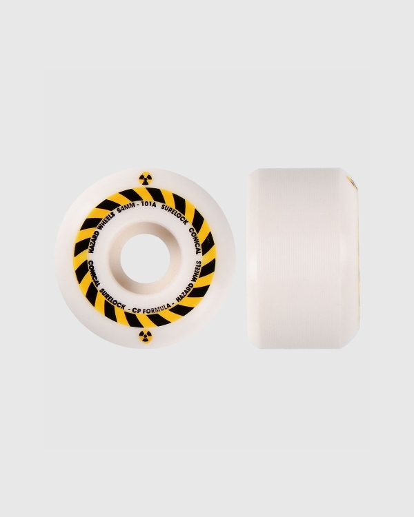 Hazard Sign CP Conical Surelock Wheels White