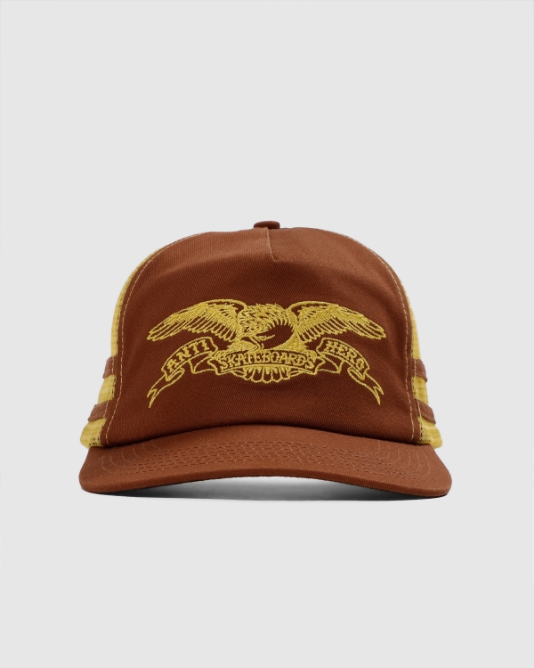 Antihero Basic Eagle Mesh Snapback Brown/Mustard
