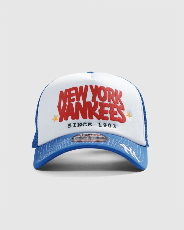 New Era 940AF New York Yankees Puff Trucker White/Blue