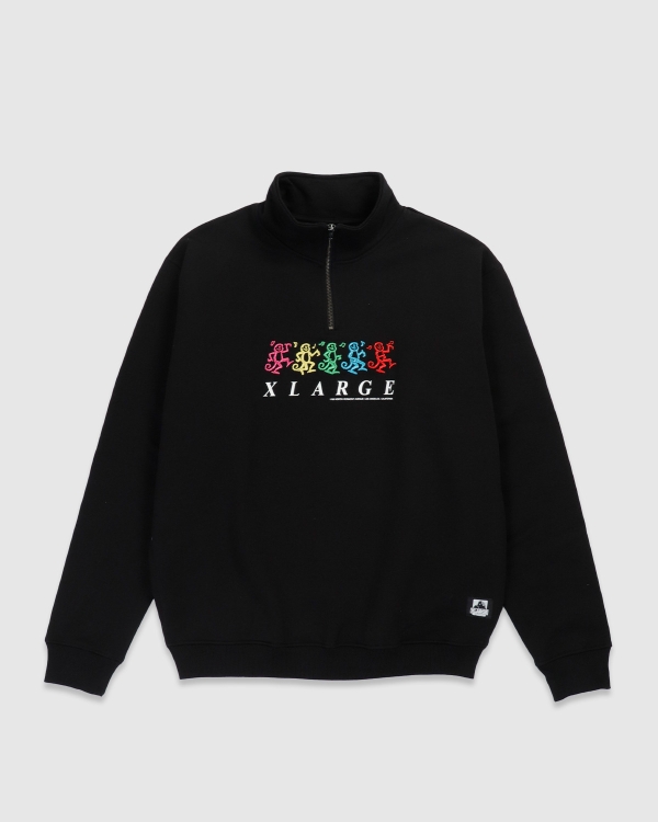 Xlarge Funky 1/4 Zip Black