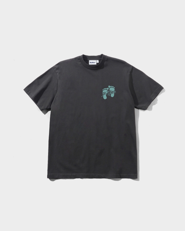 Butter Goods Footprints T-Shirt Black
