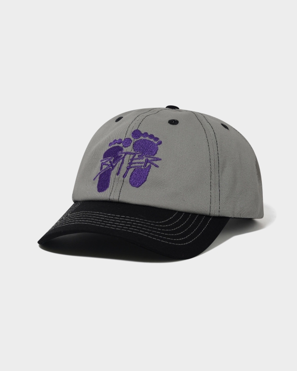 Butter Goods Footprints 6 Panel Cool Grey