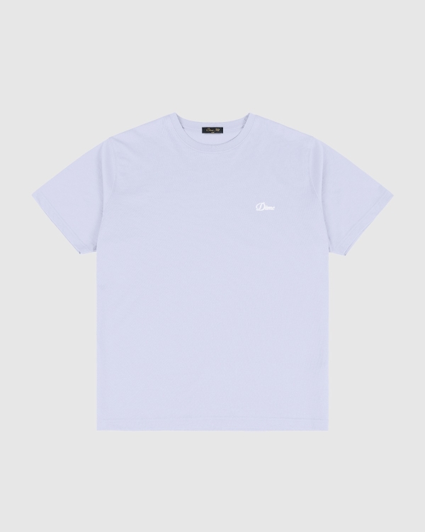 Dime Cursive Small Logo T-Shirt Grey Lavender