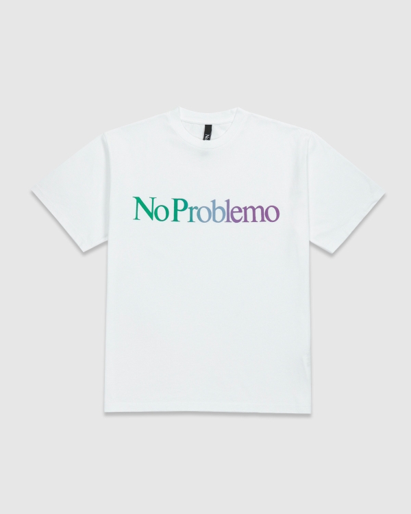 No Problemo Gradient Logo T-Shirt White