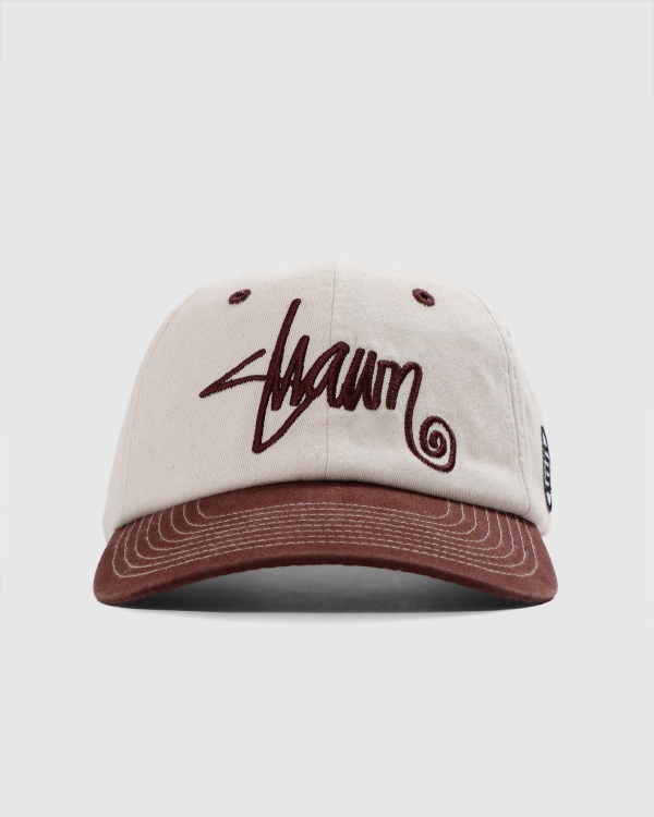 S Double Shawn Script Strapback Unbleached