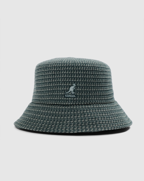 Kangol Grid Knit Bucket Deep Emerald